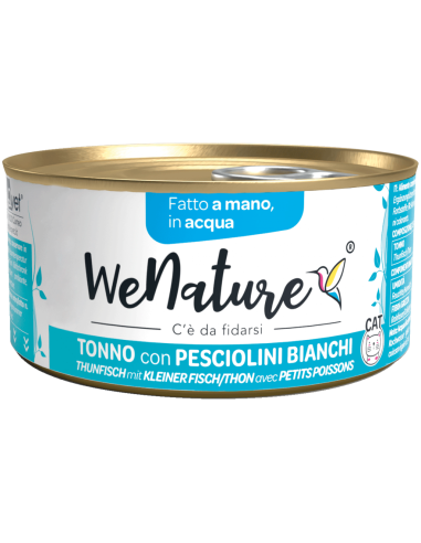 wenature tonno con pesciolini bianchi in acqua 85g