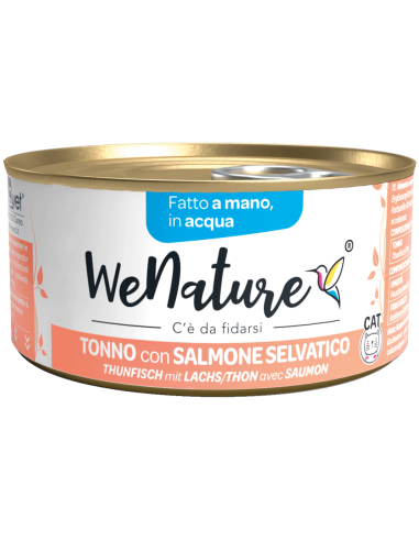 wenature tonno con salmone in acqua 85g