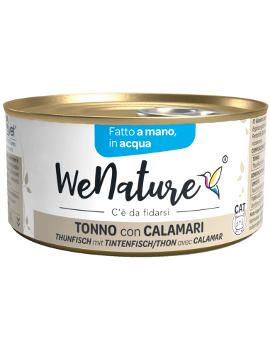 wenature tonno con calamari in acqua 85g