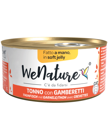 wenature tonno con gamberetti in soft jelly 85g