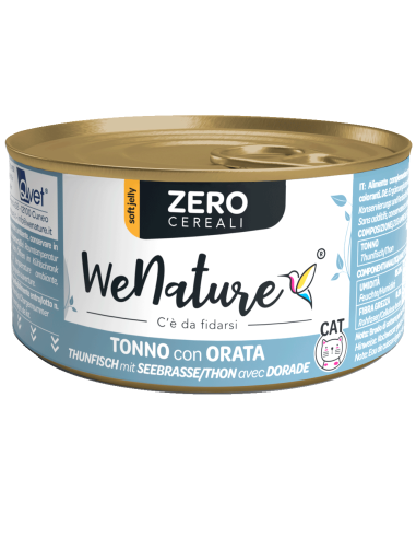 WENATURE ZERO CEREALI TONNO con ORATA in soft jelly 85g