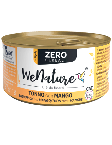 WENATURE ZERO CEREALI TONNO con MANGO in soft jelly 85g