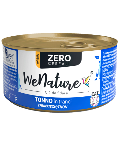 WENATURE ZERO CEREALI TONNO in soft jelly 85g