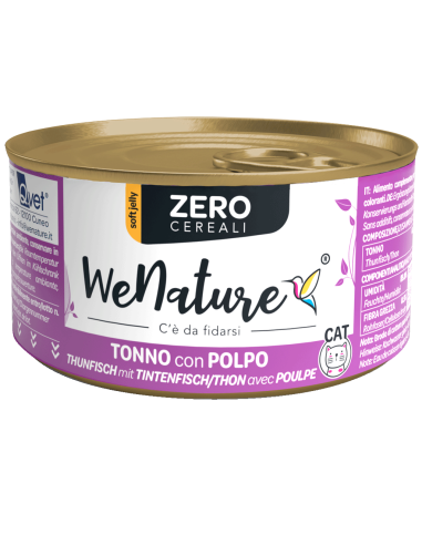 WENATURE ZERO CEREALI TONNO con POLPO in soft jelly 85g