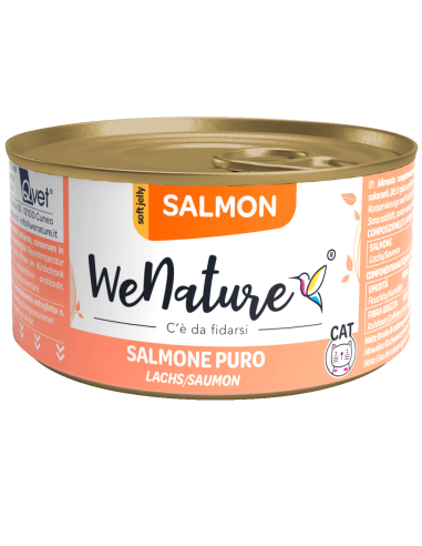 wenature salmon salmone puro in soft jelly 85g