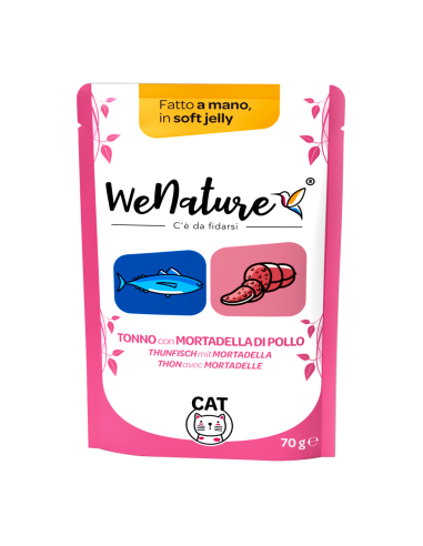 WENATURE TONNO con MORTADELLA di POLLO in SOFT JELLY 70g