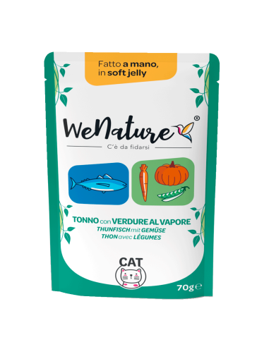 WENATURE TONNO con VERDURE al vapore in SOFT JELLY 70g pouch