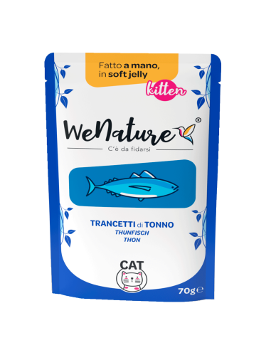 WENATURE KITTEN TRANCETTI di TONNO in SOFT JELLY 70g pouch