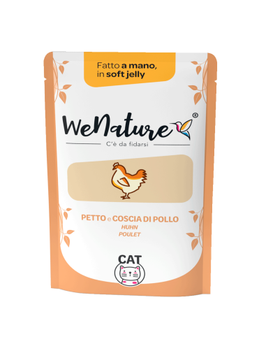 wenature tonno con mortadella di pollo in soft jelly 70g pouch